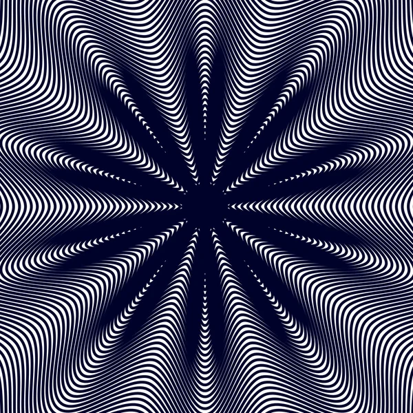 Hypnotic Moire pattern — Stock Vector