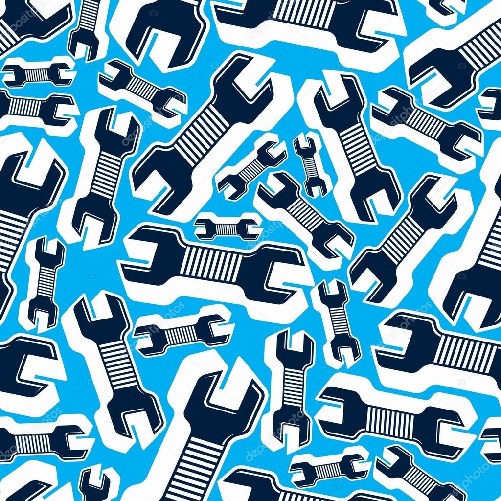 Classic wrenches pattern Stock Vector Image by ©Ostapius 115056456