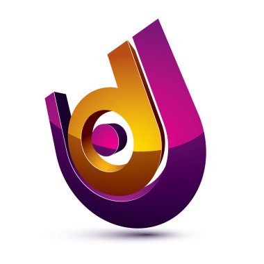 Üç boyutlu renkli grafik simgesi 