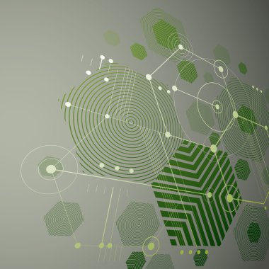 Bauhaus soyut yeşil arka plan 