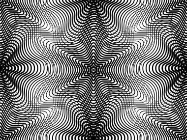 siyah grafik çizgiler ile desen