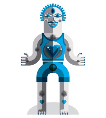 Geometrik çizgi film karakteri