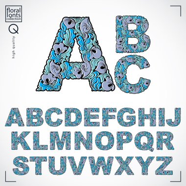 çiçek desenli yazı