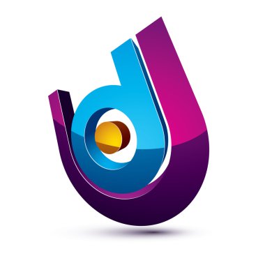 Üç boyutlu renkli grafik simgesi 