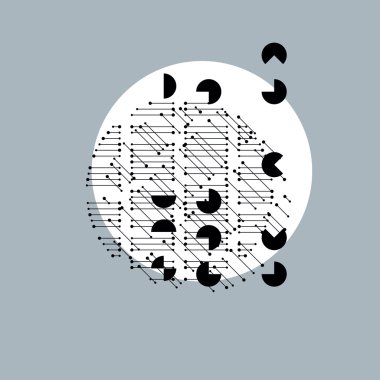 soyut teknoloji illüstrasyon