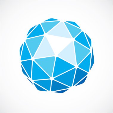 Boyutsal mavi düşük poli nesne