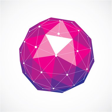 siyah çizgilerile düşük poli nesne 