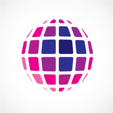 kare fatektler kullanılarak yapılan küresel nesne.