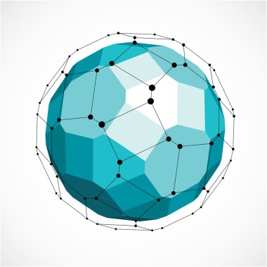 Soyut 3d yönlü şekil 