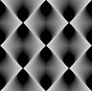 Siyah grafik çizgiler ile sürekli desen