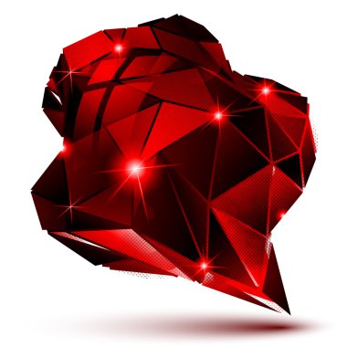 Çağdaş parlak 3d nesne