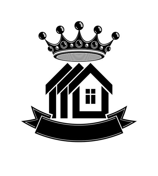 Símbolo conceptual Casa Real . — Vector de stock