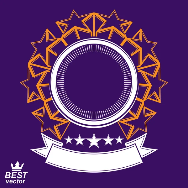 Celebrative stars web emblema . — Vector de stock