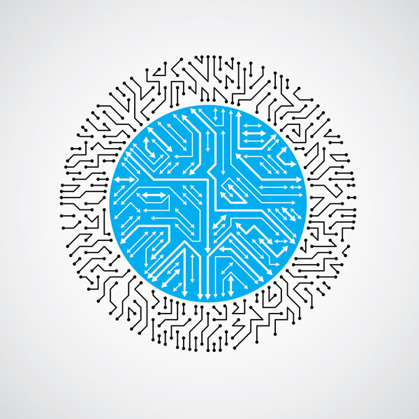 Абстрактная технологическая иллюстрация
 