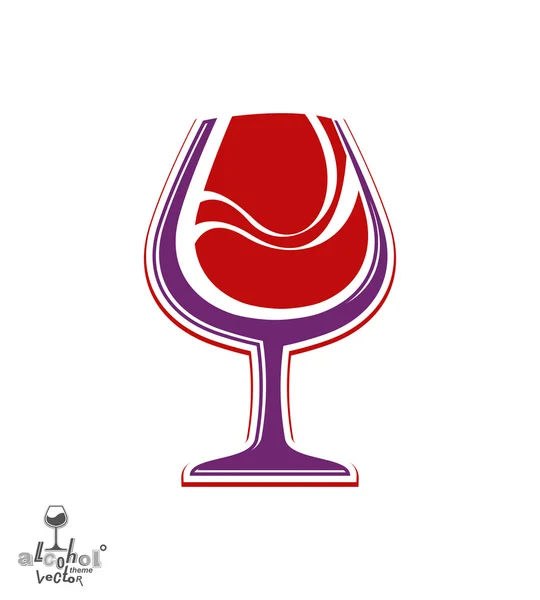 Güzel şarap kadehi — Stok Vektör
