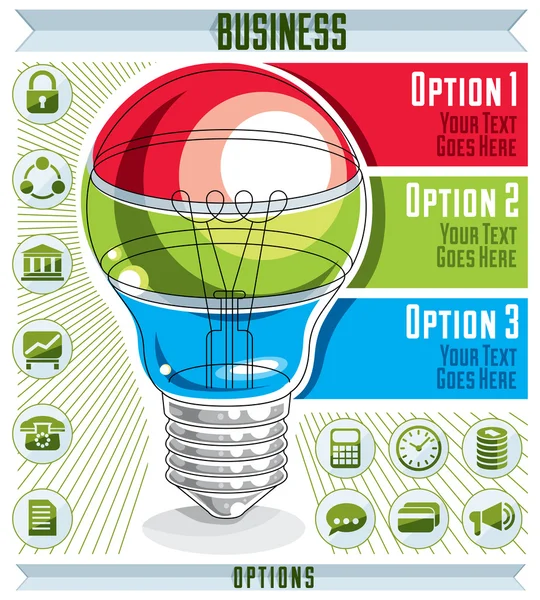 Plantilla de infografías creativas — Vector de stock