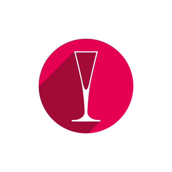 Classic champagne glass — Stock Vector