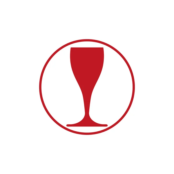 Copa de vino clásico — Vector de stock