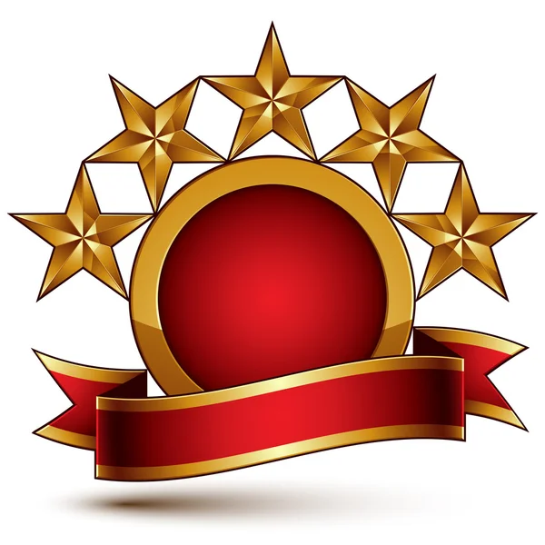 Altın yıldız markalı sembol — Stok Vektör