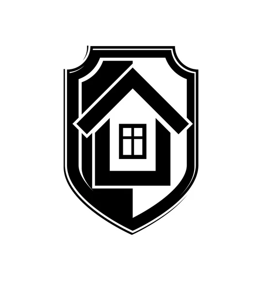 Icono conceptual de seguro de hogar — Vector de stock