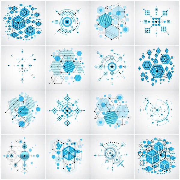 Bauhaus abstracte achtergrond — Stockvector