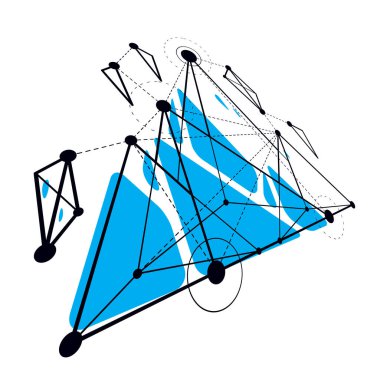 Soyut vektör yapısı, boyutsal düşük polimer tasarım arka planı. Yenilik teknolojileri soyut illüstrasyon.
