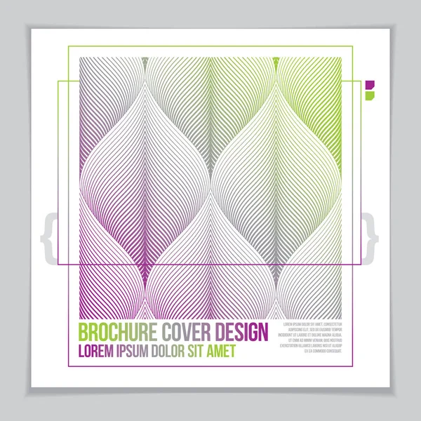 Minimalistic Brochure Design Web Commerce Events Vector Graphic Design Template — Stock Vector
