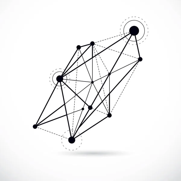 Abstrakt Vektor Bakgrund Isometrisk Dimensionell Form Sammanfattad Illustration Innovationsteknik — Stock vektor