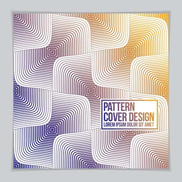 Template Cover Placard Poster Flyer Banner Design Cool Geometric Vector — Stock Vector