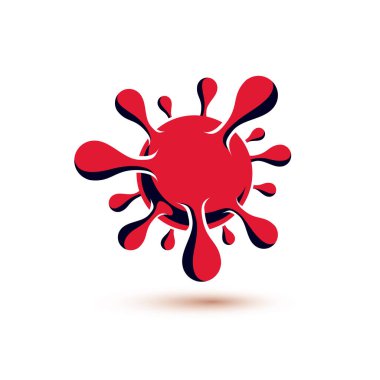 Virüs vektör yaratıcı illüstrasyon. Salgın Aşılama Konsepti