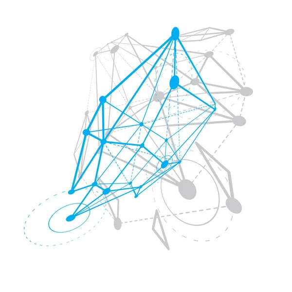 Fundo Vetorial Abstrato Forma Dimensional Isométrica Tecnologias Inovação Ilustração Abstrata — Vetor de Stock