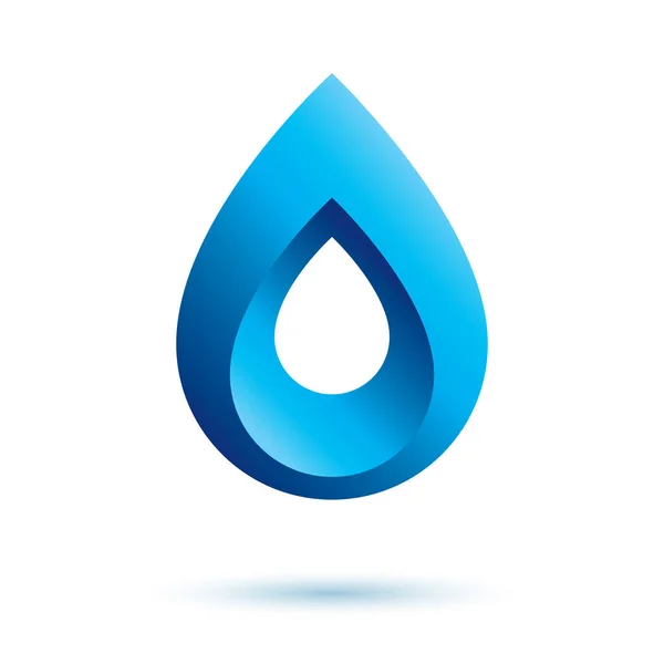 Ikona Wektora Świeżości Oceanu Stosowania Reklamie Wody Mineralnej Koncepcja Ochrony — Wektor stockowy