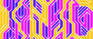 Teknik stil, düzgün olmayan doğrusal şablon vektörü, devre kartı çizgileri sonsuz arkaplan duvar kağıdı resmi, renkli geometrik tasarım tekno mikro resim.