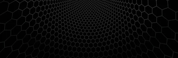 Technologie Science Arrière Plan Vectoriel Abstraction Technologique Avec Hexagones Maillage — Image vectorielle