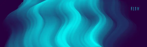 Tekutina Gradient Barva Vektor Abstraktní Pozadí Dimenzionální Dynamický Tvar Pohybu — Stockový vektor