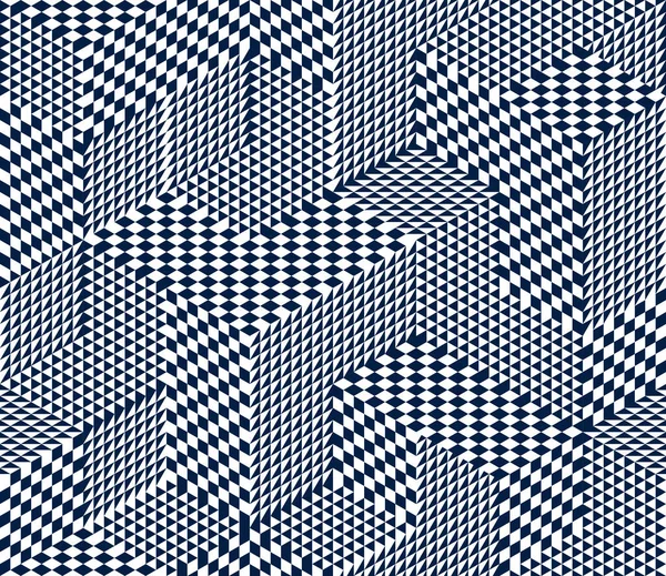 Бесшовные Изометрические Ромбы Треугольники Геометрический Узор Кубики Векторной Мозаики Фон — стоковый вектор