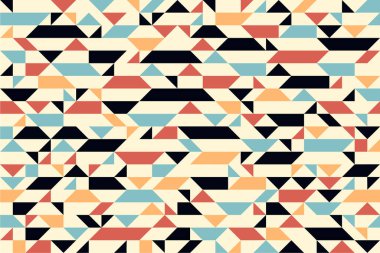Mozaik pürüzsüz arkaplan, vektör kaotik soyut geometrik fayans arkaplan, iç tasarım ögesi veya duvar kağıdı, ambalaj kağıdı veya web tasarımı.