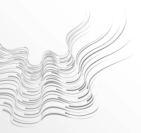 Fond Abstrait Vectoriel Technologique Avec Lignes Flux Données Massives Abstraction — Image vectorielle