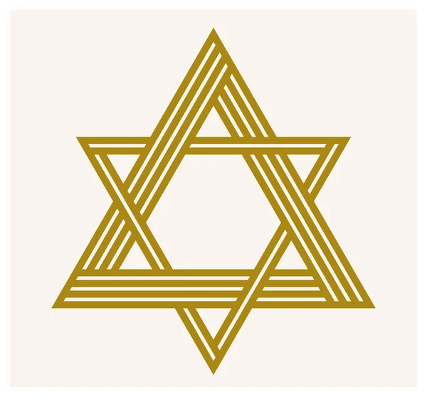 三角形线形矢量符号 独立于白色背景 神圣的几何图形 古老的标志 标志或徽章 — 图库矢量图片