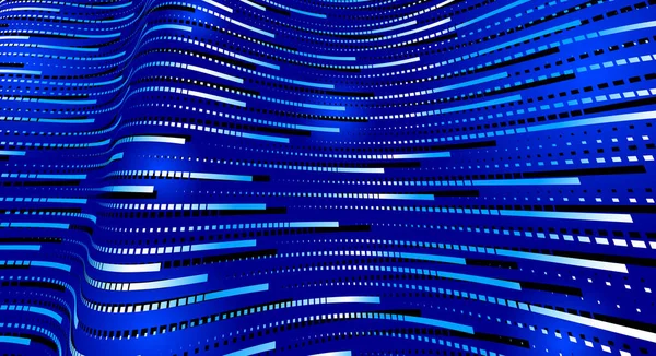 Büyük veri akışı teknolojisi ve bilimsel vektör arkaplanı, çizgilerle elektronik ve dijital tarzda üç boyutlu perspektif, soyut illüstrasyon.