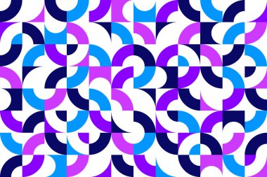 Geometrik soyut, basit geometri elementleri ile renksiz, 70 'ler tarzında duvar kağıdı arka planı, Bauhaus yapıcı tarzı fayanslar..