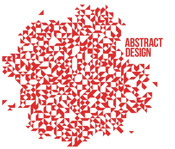 Abstracto Brillante Rojo Mosaico Vector Fondo Elemento Diseño Artístico Moda — Archivo Imágenes Vectoriales