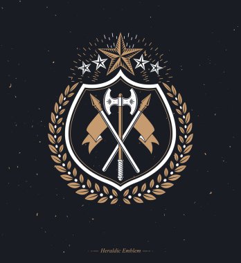 Klas amblem, vektör hanedan arması Arms.