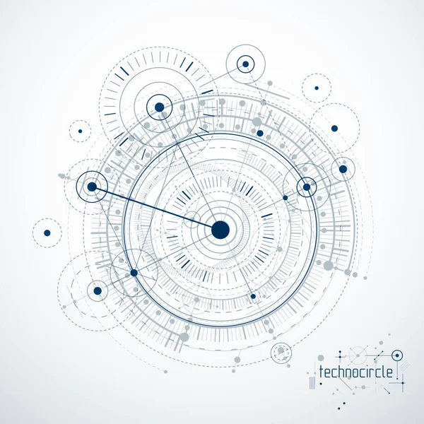 Футуристическая Абстрактная Векторная Технология Фона Обои Машиностроения — стоковый вектор