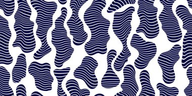 Soyut şekiller kusursuz arkaplan, biyolojik yaşam formları ile vektör deseni, soyut duvar kağıdı çizgisi.