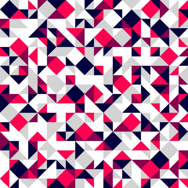 Motif Vecteur Mosaïque Géométrique Sans Couture Fond Abstrait Chaotique Pour — Image vectorielle