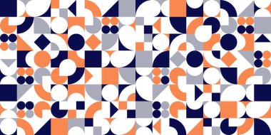 Kusursuz geometrik desen, duvar kağıdı veya web siteleri için soyut vektör arkaplanı veya geometrinin renkli elemanları ile oluşturulan kağıt baskısı.