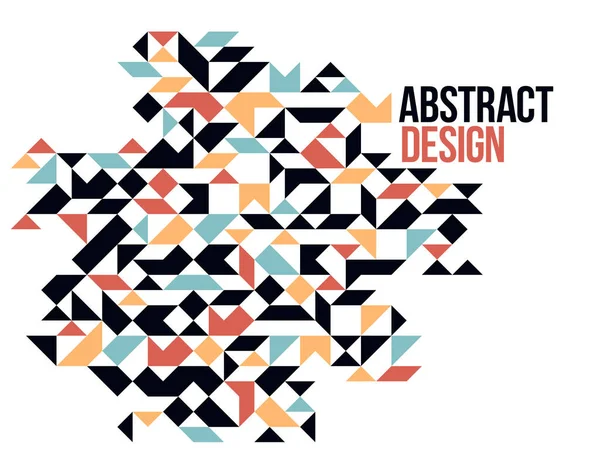 Abstrait Lumineux Fond Vectoriel Mosaïque Colorée Élément Conception Artistique Style — Image vectorielle