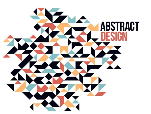 Abstracto Brillante Colorido Mosaico Vector Fondo Elemento Diseño Artístico Moda — Archivo Imágenes Vectoriales