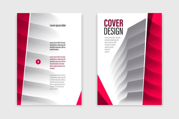 Brochura Formato Folheto Para Publicidade Empresarial Com Design Abstrato Vetor —  Vetores de Stock